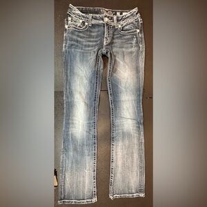 Miss Me Women's Faded Blue Boot Cut Jeans